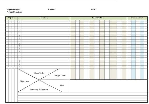 project planning onenote project management template