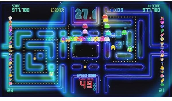 Pac-Man CE DX is crazy hectic and makes for a great gameplay experience.