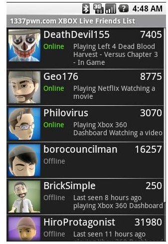 1337pwn.com XBOX Live Friends