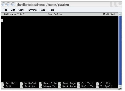 Nano Command In Unix