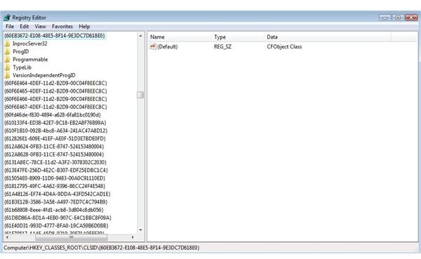 registry editor