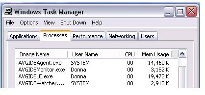 Memory Usage of AVG IDP