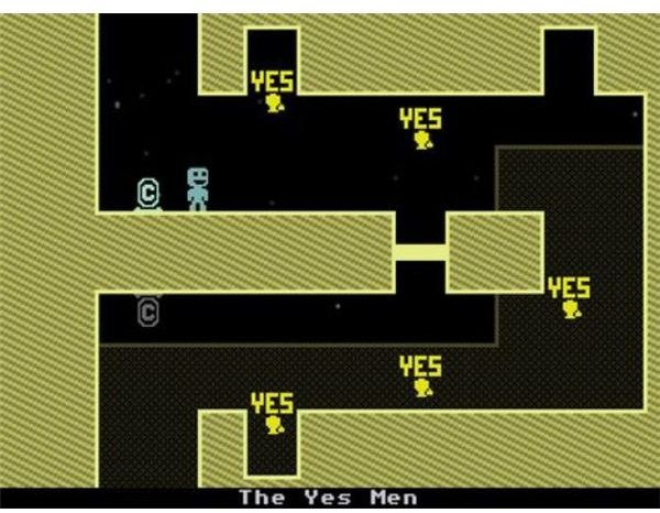 Timing and proper use of the flip function are key to succeeding in VVVVVV.
