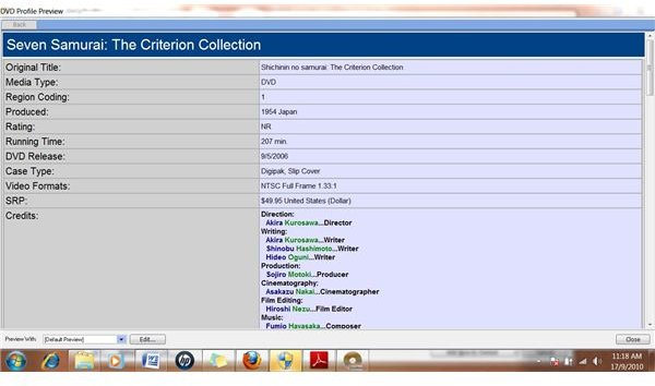 DVD Profiler UPC Preview 1