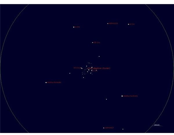 Beehive Cluster - M44 in binoculars