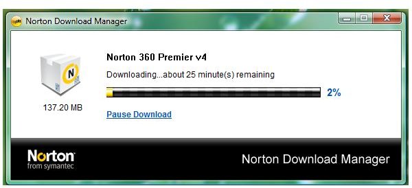 reinstall norton on new computer