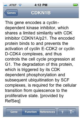 Gene Function Page
