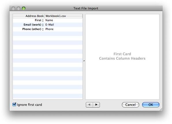 Address book app for mac os x