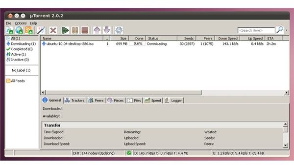 utorrent on Ubuntu Linux using WINE