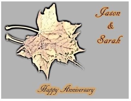 Wine Label for Anniversary Couple