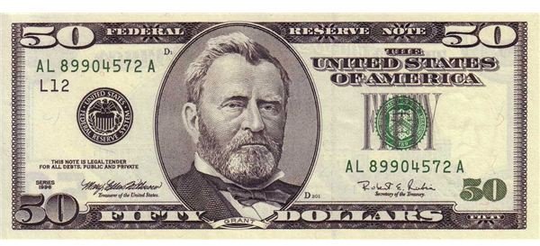 US %2450 Series 1996 Obverse