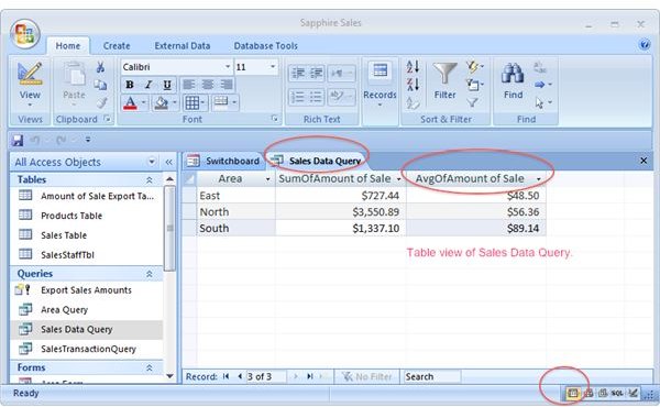 Average Formula in Query Table