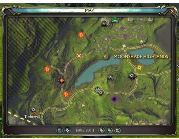 RIFT MMO Map of RIFT Locations