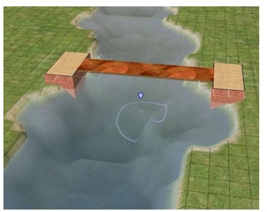 Building a Bridge in The Sims 2