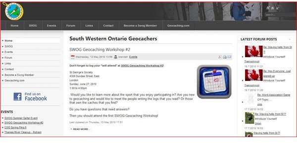 South Western Ontario Geocachers