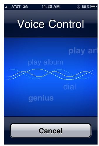 iPhone Voice Control screenshot