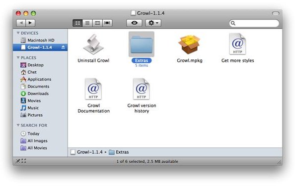 growl for mac osx