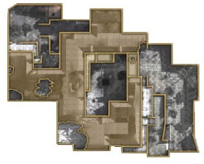 Call of Duty 5: World at War Asylum Map and Graphic - CoD5 Game Map Guide