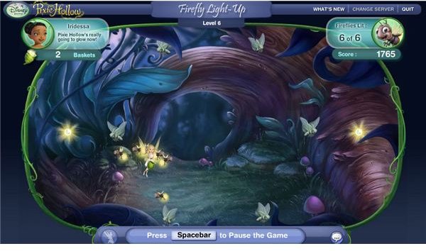 fairy pixie hollow online game