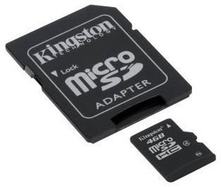 Professional Kingston MicroSDHC 4GB