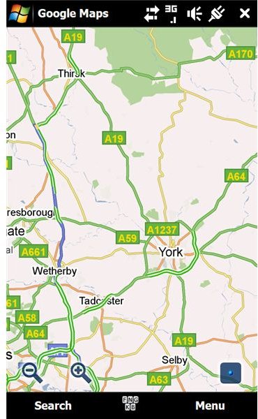 Google Maps Mobile GPS software Windows Mobile