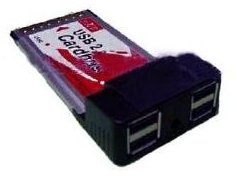 CablesToBuy 4 x USB2.0 PCMCIA CardBus Adapter, NEC Chipset