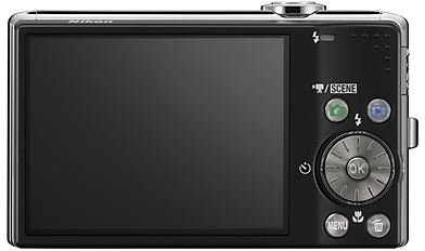 Nikon Coolpix S620 Black Rear View
