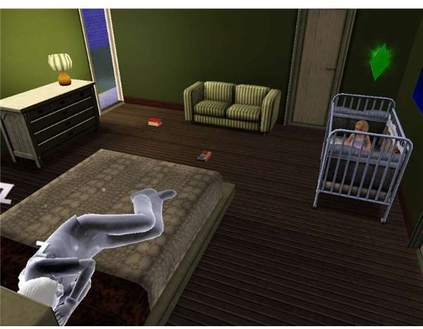 Sims 3 Death and Ghosts Guide Sleeping White Ghost