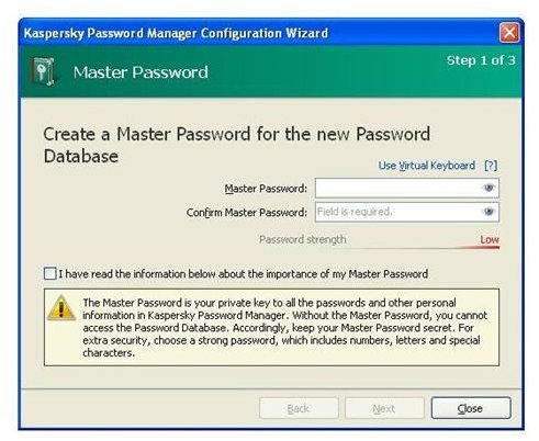 kaspersky password manager opera