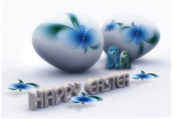 3D Happy Easter Wallpaper