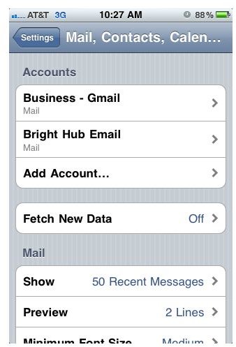 iPhone Email Setup: 