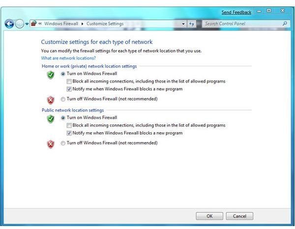 WIndows Firewall in Windows 7
