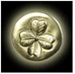 lucky shamrock medallion