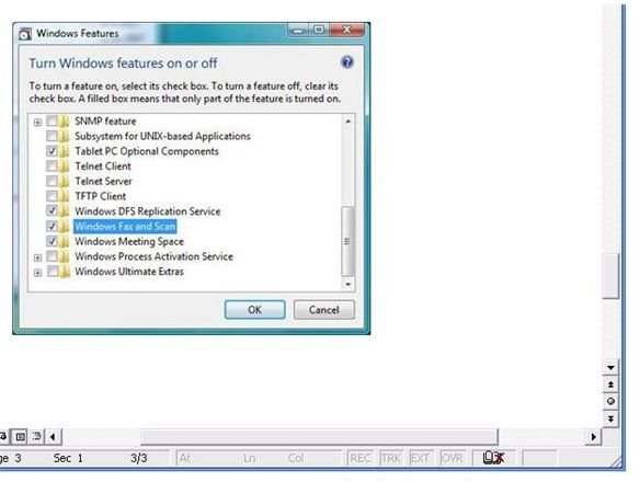 What Should be Checked in Windows Features on Windows Vista - Disable Non-essential Vista Features