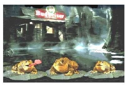 The Budweiser Frogs screensaver