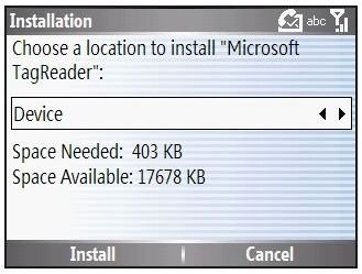 Select Install Location