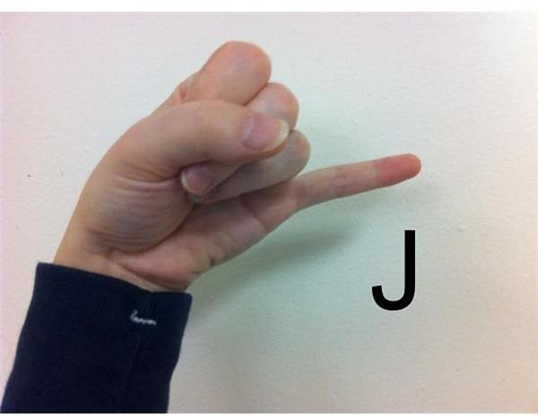 American Sign Language: Fingerspelling J