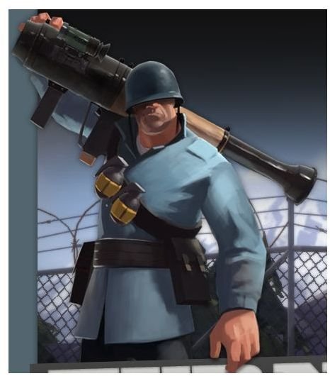 The TF2 Soldier and His New Direct Hit.