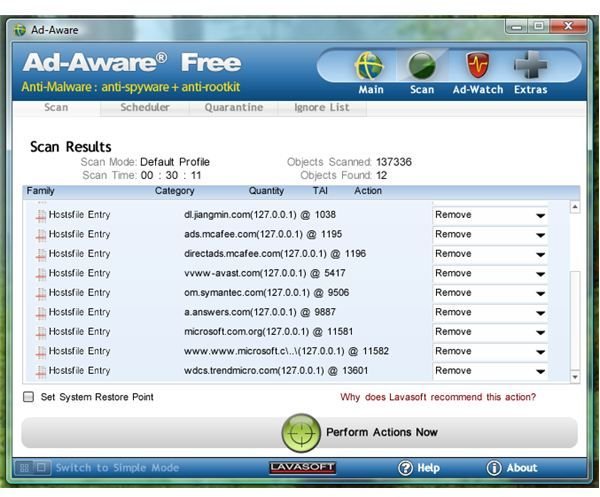 Which is Better? Lavasoft Ad-Aware Free Anti-Malware or SUPERAntiSpyware Free