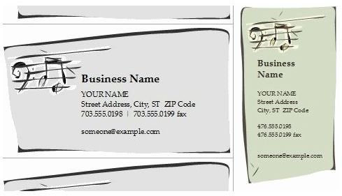 Jazz Band Business Card Templates For All Musicians