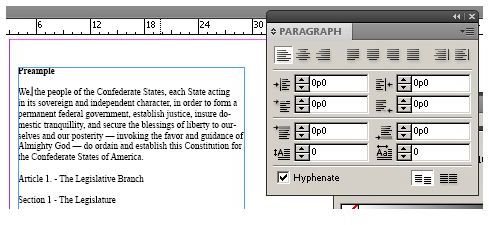 InDesign right indent 01
