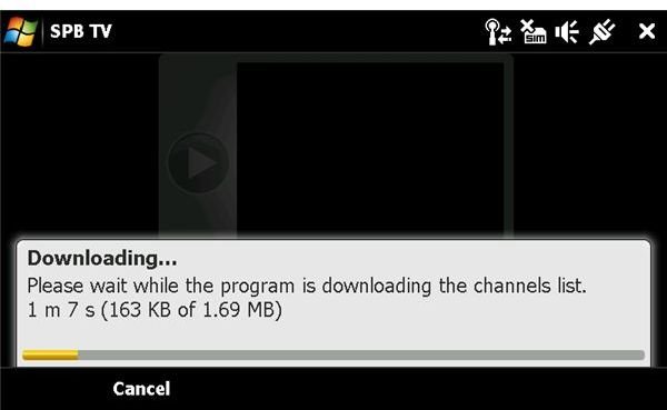 Setting up Windows Mobile TV app from SPB