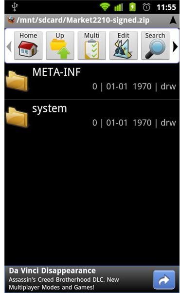 Astro File Manager ZIP Support