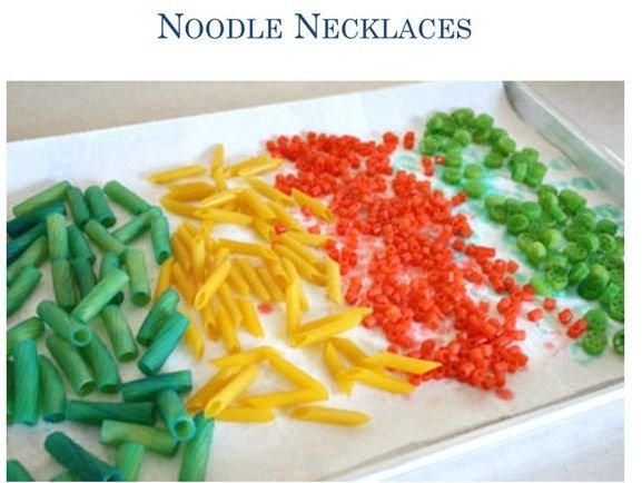 STEM Math Noodle Necklaces
