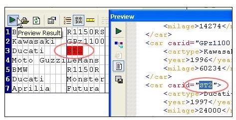 Convert to XML Preview