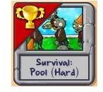 Survival Pool Hard Plants vs. Zombies