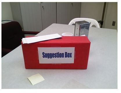 Suggestion Box Feedback