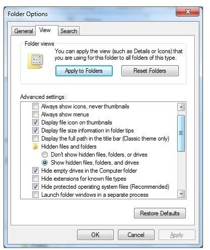 Finding Applications Data - Windows 7 Tips