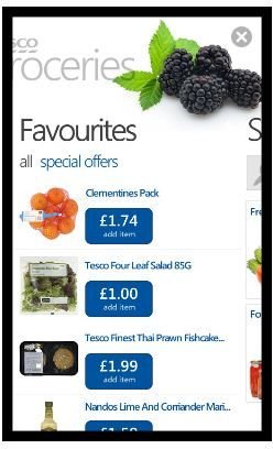 Buying Groceries Online with the Windows Phone Tesco App