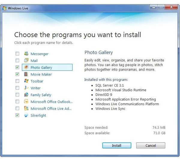 Where is Windows Photo Gallery in Windows 7?